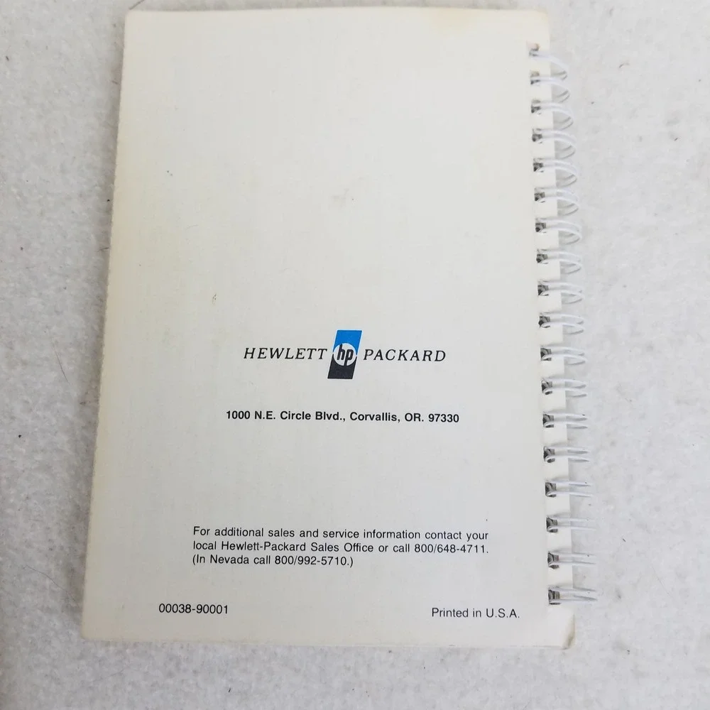 HP-38E Owner's‎ Handbook & Programming Guide Financial Calculator Booklet manual